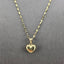 "Amour" Vintage Heart Pendant Necklace