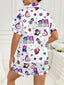 "Dream Squad" Printed Pajama Set
