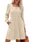Zovira | Ribbed Knit Long Sleeve Sweater Dress