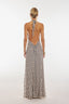 "Bella" Backless Halter Maxi