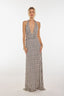 "Bella" Backless Halter Maxi