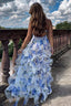 Selena | Chiffon Ruffled Maxi Dress