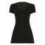 Olivora | Knit Button-Down Mini Dress