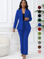 “Alina” Structured Blazer & Wide-Leg Pant Set