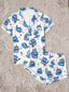 "Dream Squad" Printed Pajama Set