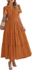 "Lunarelle" Tiered Cotton Midi Dress