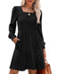 Zovira | Ribbed Knit Long Sleeve Sweater Dress