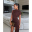 Avelora | High Neck Bodycon Mini Dress