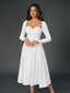 "Vienna" Long Sleeve Off-Shoulder Midi Dress