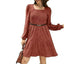 Zovira | Ribbed Knit Long Sleeve Sweater Dress