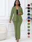 “Alina” Structured Blazer & Wide-Leg Pant Set