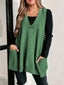 Novaira | Solid V-Neck Sweater Vest