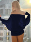 Lokora | Off-Shoulder Batwing Sleeve Long Dress