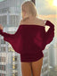Lokora | Off-Shoulder Batwing Sleeve Long Dress