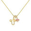 "Amelie" Cursive Letter Charm Necklace