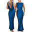 “Layla” Satin Cowl Maxi Dress