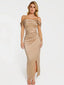 “Xena” Satin Draped Gown
