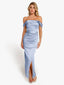 “Xena” Satin Draped Gown