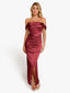 “Xena” Satin Draped Gown