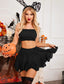 Romi | Ruffle Hem Mini Skirt with Double Layer