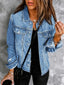 "Classic Edge" Distressed Denim Jacket