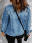 "Classic Edge" Distressed Denim Jacket