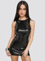 Mivorra | Black Tie-Back Sleeveless Romper