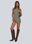 Mivorra | Black Tie-Back Sleeveless Romper