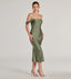 "Aria" Off-Shoulder Bodycon Dress