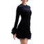 "Noa" Feather-Trim Mini
