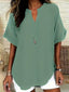 "Charlie" V-Neck Tunic Blouse