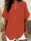 "Charlie" V-Neck Tunic Blouse