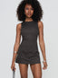 Mivorra | Black Tie-Back Sleeveless Romper