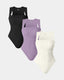 The "Stef" Ribbed Bodysuit Trio