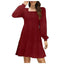Zovira | Ribbed Knit Long Sleeve Sweater Dress
