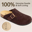 "Finley" Suede Buckle Clogs
