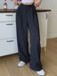 "Kade" Soft Tailored Wide-Leg Pants