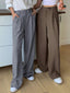 "Kade" Soft Tailored Wide-Leg Pants