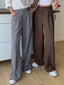 "Kade" Soft Tailored Wide-Leg Pants