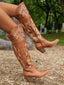 "Dallas" Embroidered Western Boots