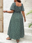 Lily" Puff Sleeve Floral Dress