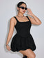 Kuvira | Square Neck Bubble Mini Dress