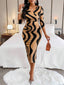 "Orivelle" Tie-Dye Bodycon Midi