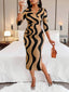 "Orivelle" Tie-Dye Bodycon Midi