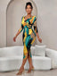 "Orivelle" Tie-Dye Bodycon Midi