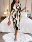 "Orivelle" Tie-Dye Bodycon Midi