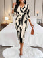"Orivelle" Tie-Dye Bodycon Midi