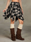 Rebelyn | Asymmetrical Plaid Festival Skirt