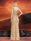 "Zyrelle" Beaded Lace Evening Gown