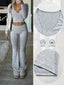The "Aria" Ribbed Lounge Set